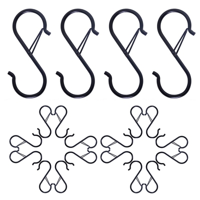 Hot 20PCS S Hook for Wardrobe Rod Hanging Plants, Pots &