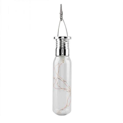 Solar Powered LED Hanging Light Bulb Home Bedroom Night Lamp