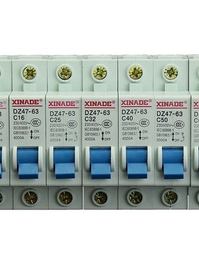 Miniature Circuit Breaker DZ47-63 400V 1P 10-63A Rated Curre