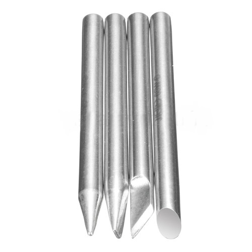 4pcs 60W Soldering Iron Tip Head Replaceable 5.5mm Shank Iro