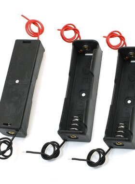3x Black 3.7V18650x1 Batteries Battery Holder Case