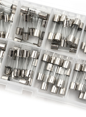100Pcs Electrical Assorted Fuse 5x20mm Amp Fast-blow Glass F