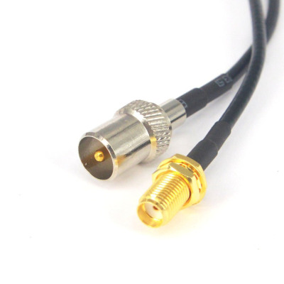 40CM SMA Female JACK to TV Male RG174 Pigtail Cable Antenna