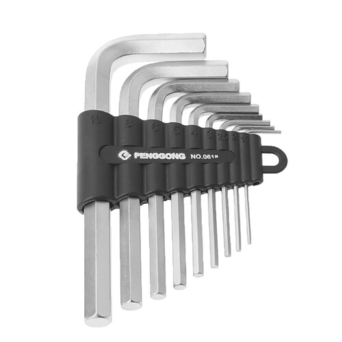 9Pcs 1.5mm-10mm Hexagon Hex Allen Key Wrench Kit Spanner Rep