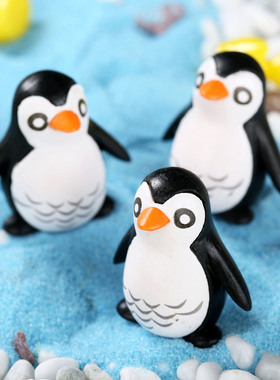 5pcs Mini Big Penguin Miniature Fairy Garden Miniaturas Doll
