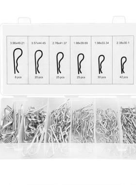 150pcs R Cotter Pin Tractor Pin Clip Assortment Fastener Set