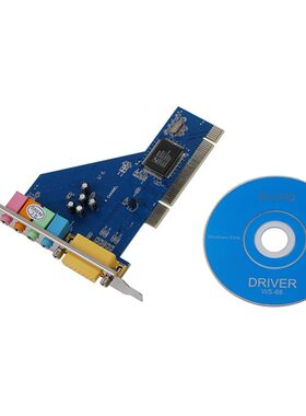 4 Channel 8738 Chip 3D Audio Stereo PCI Sound Card Win7 64 B