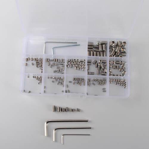 240PCS Box-packed Hex Socket Flat Head Hexagon Screws Combin
