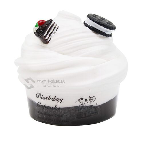 60ml Fluffy Supplies Slime Polymer Clay Charms Cloud Slime C