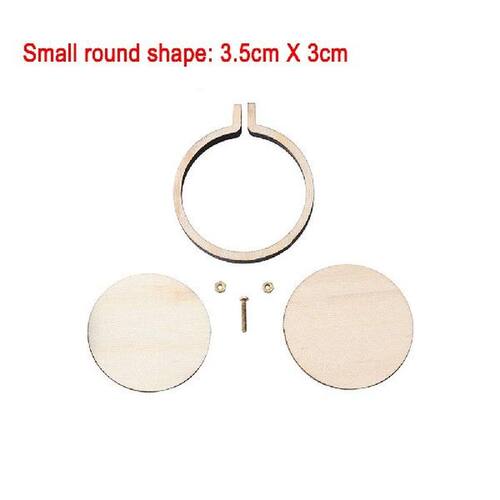 Cross Stitch Embroidery Accessories Mini Hoop Home Wooden