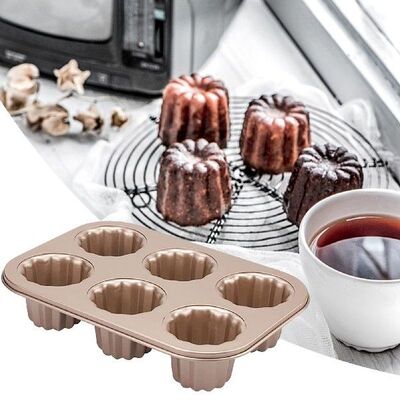 Canele Mold Cake Pan Carbon Steel Muffin Cake Pan Canele