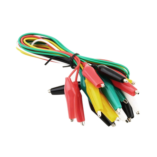 10 pieces Test Alligator Crocodile Clips Jumper Probe Lead W