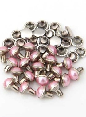 20X Rivets Sconces Pearl 7mm Studded Bag Shoes