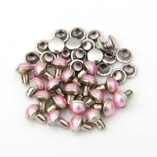 20X Rivets Sconces Pearl 7mm Studded Bag Shoes