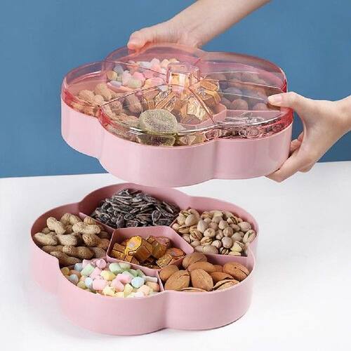 Double Sealed Dried Fruit Plate Home Snack Plate