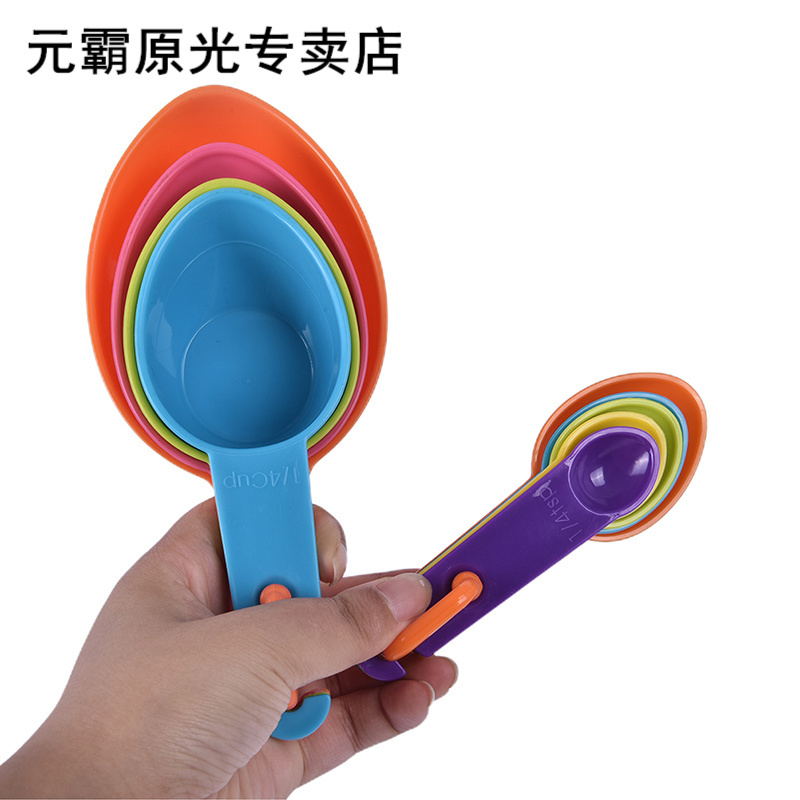 9pcs/set Measuring Spoons Colorful Plastic Measure Spoon Use