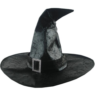 Wo's Big Fold Witch Hat Accessories for Holiday Hallowee