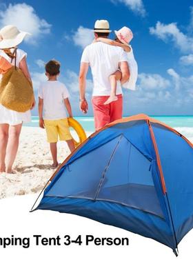 Camping Tent 3-4 Person Family Dome Tent Easy Set Up For