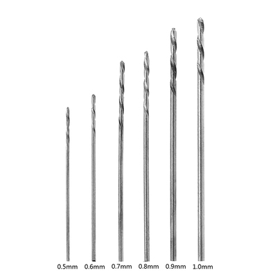 60Pcs 0.5-1.0mm Micro HSS Steel Twist Bit Set Tool Shank H02