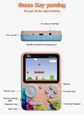 Video Game Consoles 500 Retro Games In 1 AV Out Two Player G