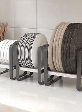 Pot Rack Cover Kitchen Plate Rack Free Punching Dish Drying