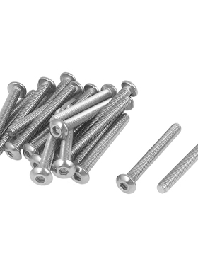20PCS M4x35mm Hex Socket Screw Countersunk Round Head Bolts