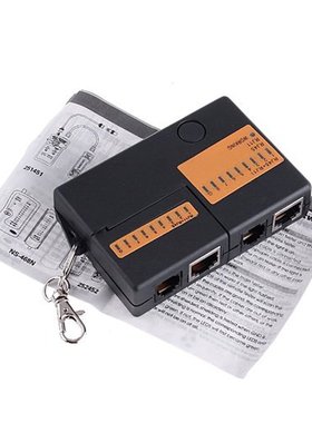 Mini RJ45 RJ11 Cat5 LAN Cable Tester with KeyChain