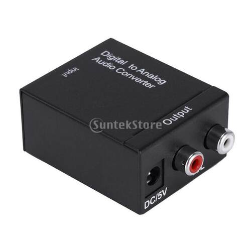 Optical Coaxial Toslink to Analog Audio Converter for PS3 TV
