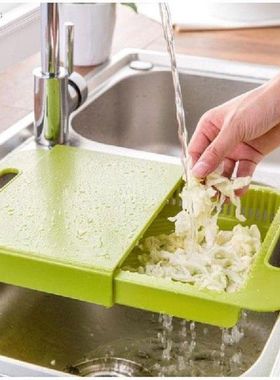 vanzlife Kitchen sink cutting board plastic washing drain