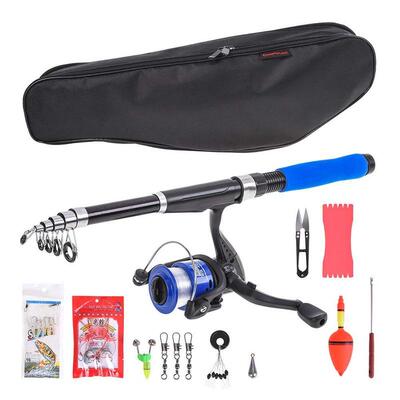 Portable Fishing Rod Set 1 Set Of Bait Fishing Tackle For