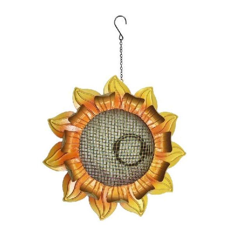 bird feeders hanging metal mesh seed feeder for terrace