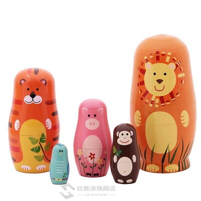 Russian Matryoshka Dolls Basswood Creative Bear Ear Nesting