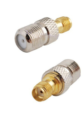 2Pcs SMA to F RF Coaxial Coax Adapter SMA Female to F Female