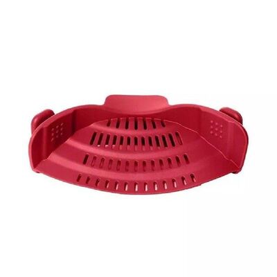 1pcs Silicone Pot Pan Bowl Funnel Strainer Kitchen Rice