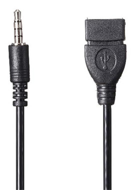 3.5mmAudio AUX Jack to USB 2.0 Type A Female OTG Converter A