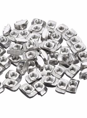 50pcs M420 TNut Female Thread T Slot Hammer Head Drop in Nut