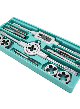 Metric Tap and Dies Set 12pcs NC Screw Thread Plugs Taps All