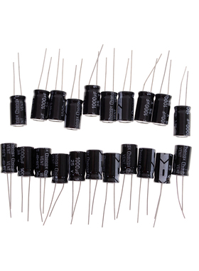 20PCS Aluminum electrolytic capacitor 1000uF 25v 10*17 Elect