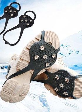 5 Teeth Ice Gripper For Shoes Women Men Crampons Ice