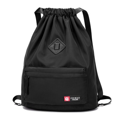 Drawstring Bag Travel Backpack Women's Waterproof Nylon