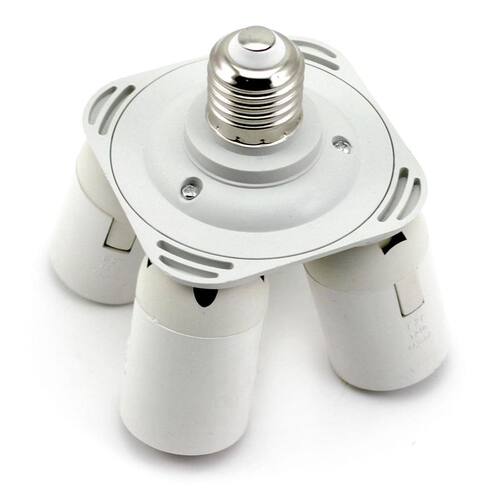 4 in 1 E27 Socket Splitter Adapter Studio Photo Kit Bulb Bas