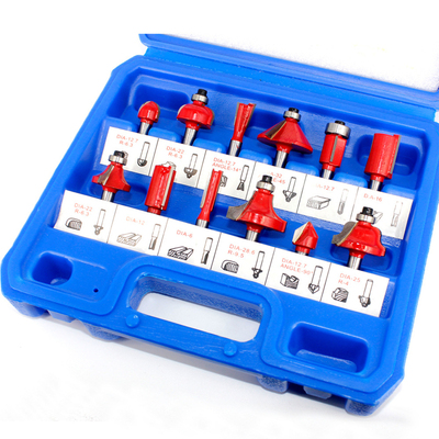 Router Bit Set of 15pcs 1/4 Inch Shank Carbide Tipped Woodwo