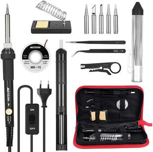 Meterk 14 in 1 Soldering Iron Kit 60W Adjustable Temperature