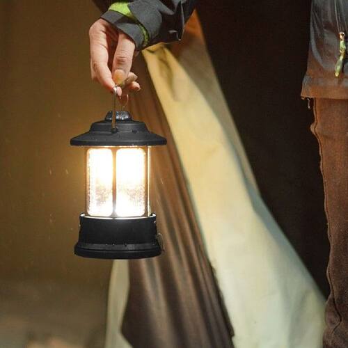 Portable Camping Lantern Lamp Outdoor Retro Tent Light