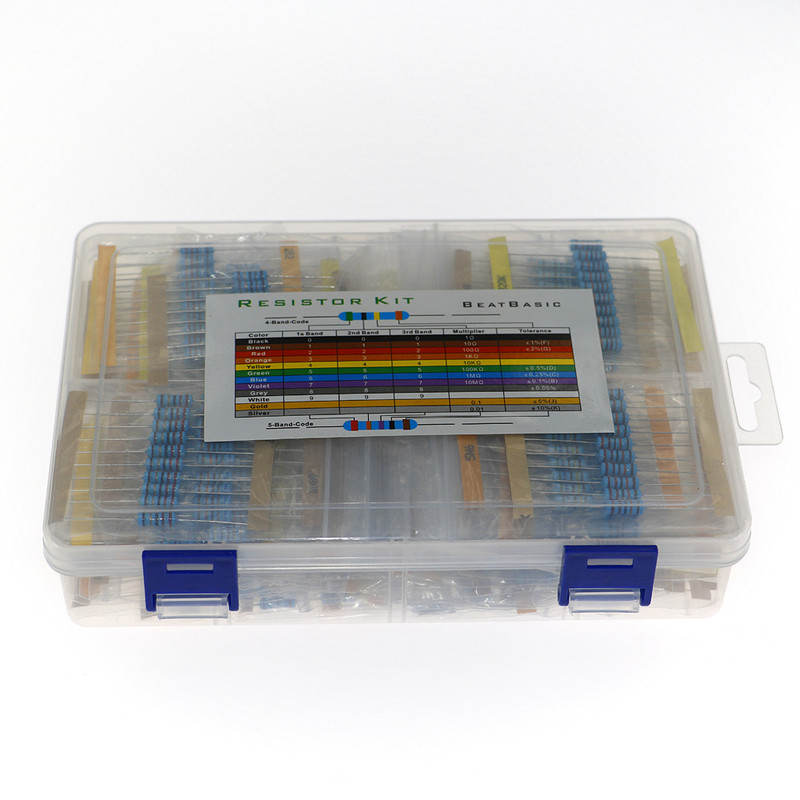 860Pcs/Box 86Values Each 10Pcs Metal Film Resistor 1% 1W Ass