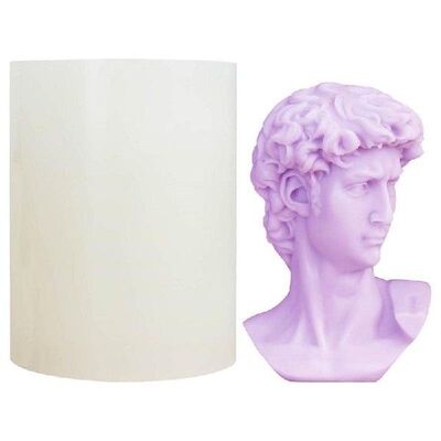 Sculpture Candle Mold European Portrait Silicone Mold 3D