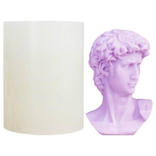 Sculpture Candle Mold European Portrait Silicone Mold 3D