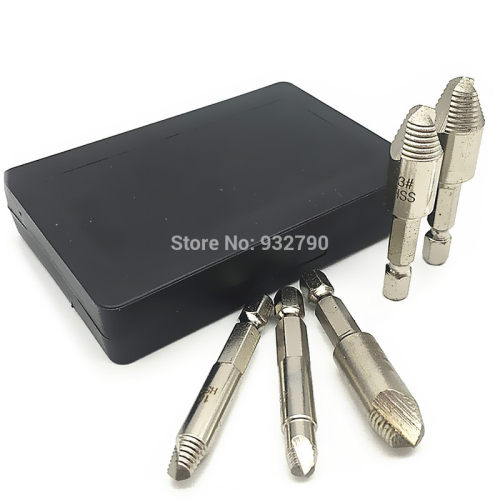 5pc Remover Drill Tool Screw Easy Take Out Speed Extractor S