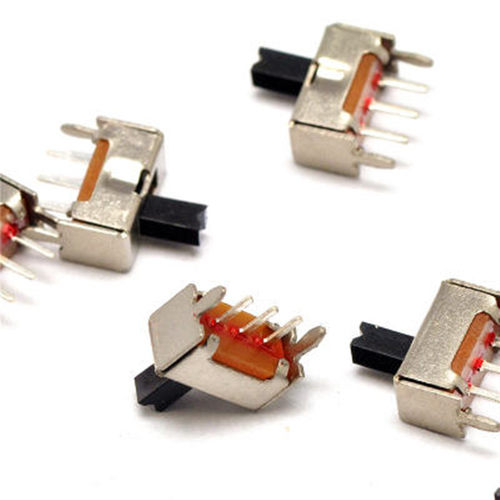 50pcsSS12D07 Mini Vertical Slide Switch 1P2T 3 Pin Toggle Sw