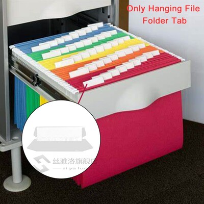 25pcs/box Sorting Hanging File Folder Tab Transparent DIY St